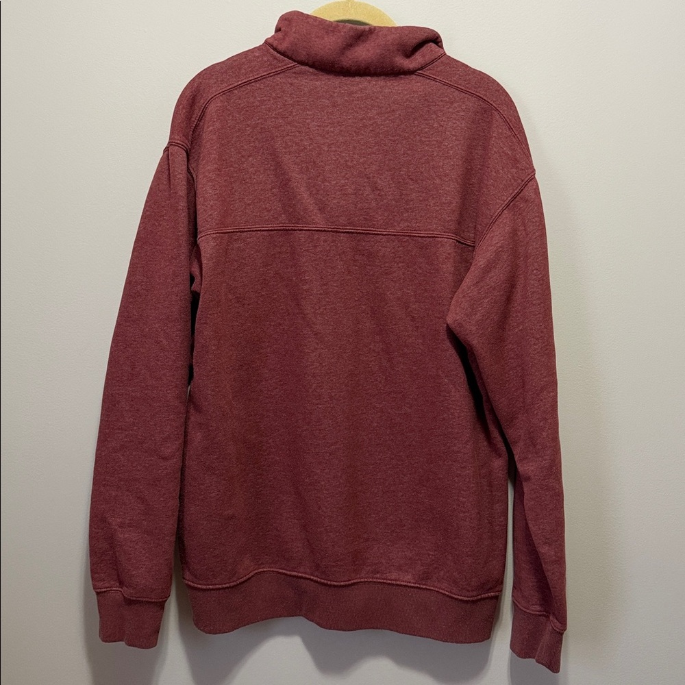 Columbia Men’s Red Quarter-Zip Fleece Pullover - Picture 4 of 7
